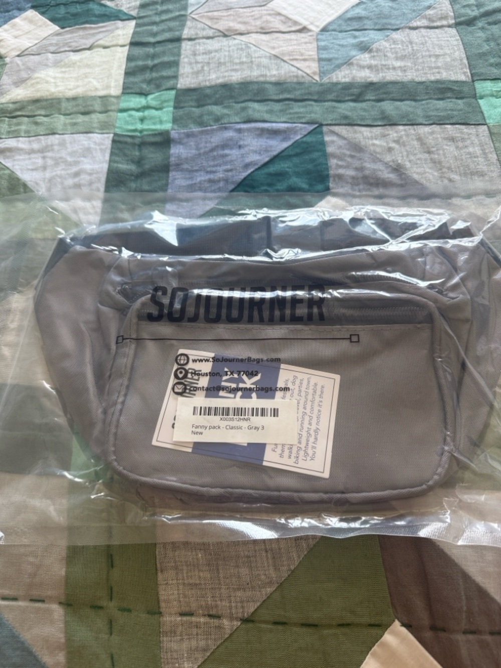 Sojourner Gray Men's Belt Bag — Classic Waist Pack